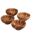 Nambe Yaro Set Of 4 Individual Salad Bowls