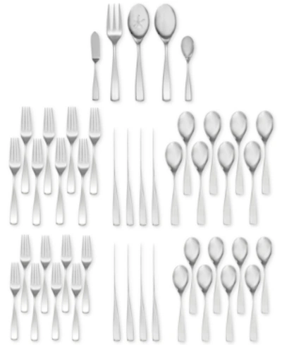 Nambe 45-pc. Bend Flatware Set, Service For 8 In Silver
