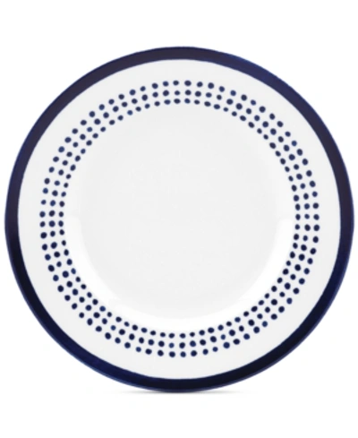 Kate Spade New York Charlotte Street East Accent Plate In White/blue