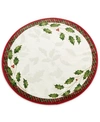 Lenox Table Linens, Holiday Nouveau Round Placemat In Multi