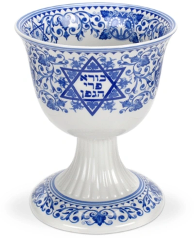 Spode Judaica, Sabbath Kiddush Cup In Blue