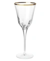 Vietri Optical Gold Wine Glass In Gold