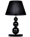 ALL THE RAGES ELEGANT DESIGNS PEARL BLACK CHROME METAL THREE TIER BALL LAMP