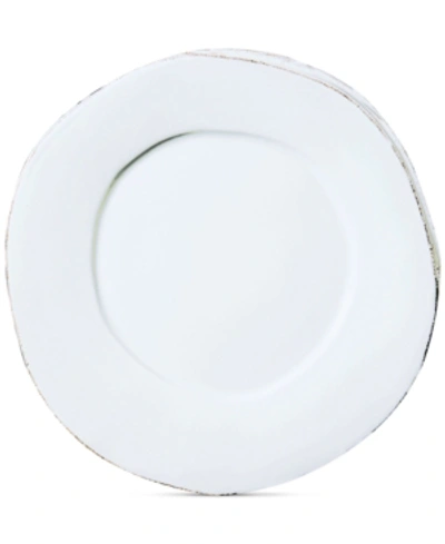 Vietri Lastra Salad Plate In White