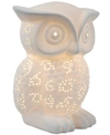 ALL THE RAGES SIMPLE DESIGNS PORCELAIN WISE OWL SHAPED ANIMAL LIGHT TABLE LAMP