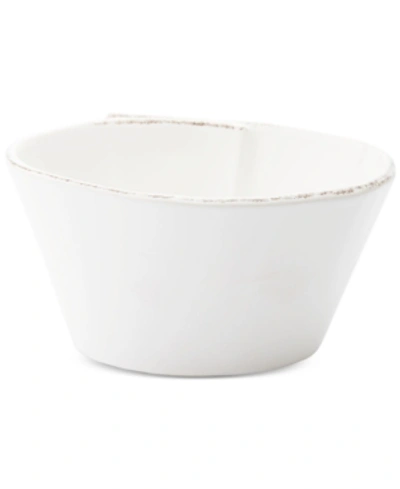 VIETRI LASTRA WHITE COLLECTION STACKING CEREAL BOWL