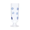 Vietri Drop Blue Champagne Glass In Blue