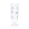 Vietri Drop Champagne Glass In White