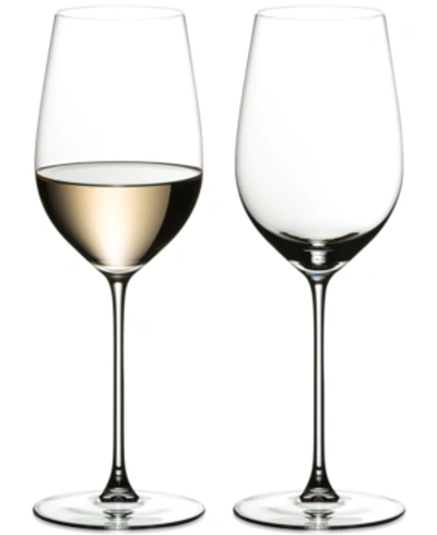 RIEDEL VERITAS VIOGNIER/CHARDONNAY WINE GLASS SET OF 2