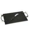 MICHAEL ARAM BLACK ORCHID CHEESE BOARD WITH KNIFE