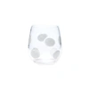 Vietri Drop Stemless Wine Glass In White