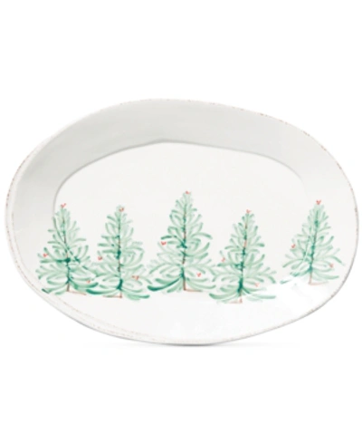 Vietri Lastra Holiday Melamine Oval Platter In Multicolor