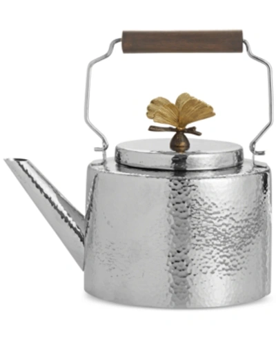 Michael Aram Butterfly Ginkgo Teapot In Silver