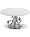 Michael Aram White Orchid Marble Cake Stand In White