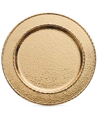 MICHAEL ARAM HAMMERTONE GOLD-TONE CHARGER/PLATTER