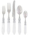 Vietri Aladdin Brilliant 5-pc. Flatware Place Setting In White