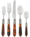 Vietri Aladdin Brilliant 5-pc. Flatware Place Setting In Brown