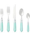 Vietri Aladdin Brilliant 5-pc. Flatware Place Setting In Aqua