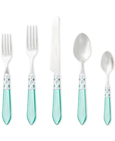 Vietri Aladdin Brilliant 5-pc. Flatware Place Setting In Aqua