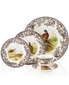 Spode Woodland By  5-piece Place Setting With Pheasant Dinner Plate