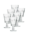 LA ROCHERE FLEUR DE LYS 8.5-OUNCE STEMMED GLASS, SET OF 6