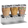 HONEY CAN DO ZEVRO BY HONEY CAN DO COMMERCIAL PLUS TRIPLE CANISTER CEREAL DISPENSER