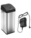 HALO ITOUCHLESS 13 GAL STAINLESS STEEL SENSOR TRASH CAN WITH DEODORIZER & AC ADAPTER