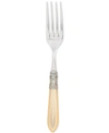 Vietri Aladdin Antique Aqua Serving Fork In Ivory