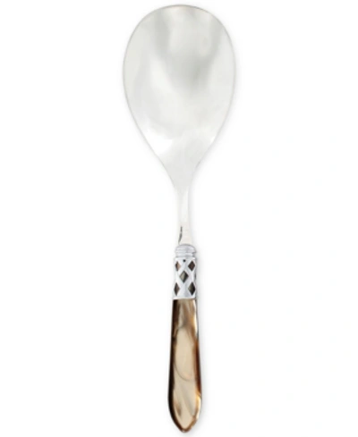 Vietri Aladdin Brilliant Serving Spoon In Beigekhaki