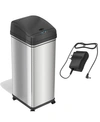 HALO ITOUCHLESS 13 GAL GLIDE SENSOR TRASH CAN WITH WHEELS AND DEODORIZER
