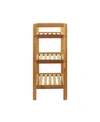Oceanstar 3-tier Bamboo Shoe Rack In Natural