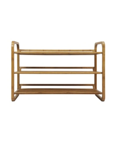 Oceanstar 3-tier Bamboo Shoe Rack In Natural