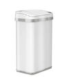 HALO ITOUCHLESS 4 GALLON WHITE STEEL TOUCHLESS TRASH CAN WITH DEODORIZER & FRAGRANCE