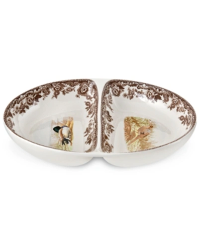 SPODE WOODLAND BIRD DIVIDED DISH