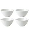 Wedgwood Gio Set Of 4 Bone China Dip Bowls In White