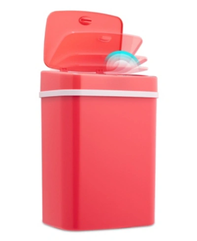 Nine Stars Group Usa Inc Nine Stars 3.2 Gallon Plastic Sensor Trash Can In Magenta