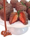 CHOCOLATE COVERED COMPANY 12-PC. SEA SALT CARAMEL COVERED STRAWBERRIES