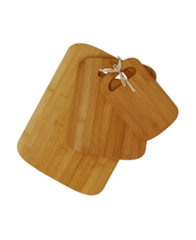 Oceanstar 3-piece Bamboo Cutting Board Set In Natural