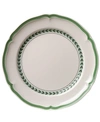 Villeroy & Boch French Garden Green Lines Rim Soup Plate In White