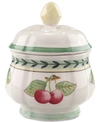 VILLEROY & BOCH DINNERWARE, FRENCH GARDEN PREMIUM PORCELAIN FLEURENCE SUGAR BOWL