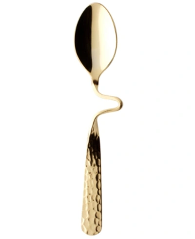 VILLEROY & BOCH FLATWARE, NEW WAVE CAFFE GOLD ESPRESSO SPOON