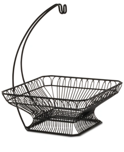 Mikasa Gourmet Basics By  Fruit Basket & Banana Wire Hanger In Black