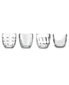 La Rochere Assorted, 3.2 oz Espresso Cups, Set Of 4 In Clear