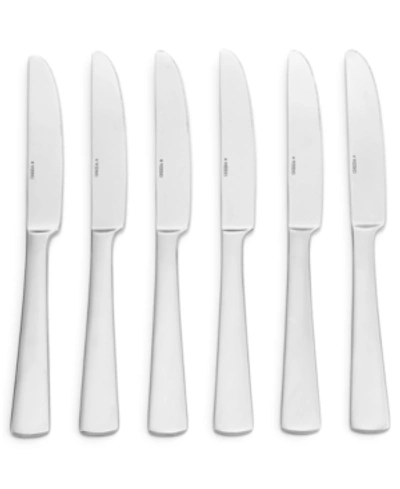 Oneida Set Of 6 Aptitude Dinner Knives In White