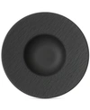 Villeroy & Boch Ack Manufacture Rock Porcelain Pasta Plate&nbsp;29cm In Black
