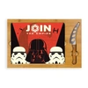 PICNIC TIME STAR WARS EMPIRE ICON-GLASS TOP TRAY AND KNIFE SET