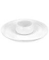 PORTMEIRION DINNERWARE, SOPHIE CONRAN WHITE CHIP AND DIP