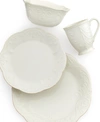 Lenox Dinnerware, French Perle Bead White 4-piece Place Setting In White