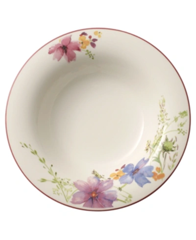 Villeroy & Boch Mariefleur Basic Oblong Rim Soup Bowl In Multi