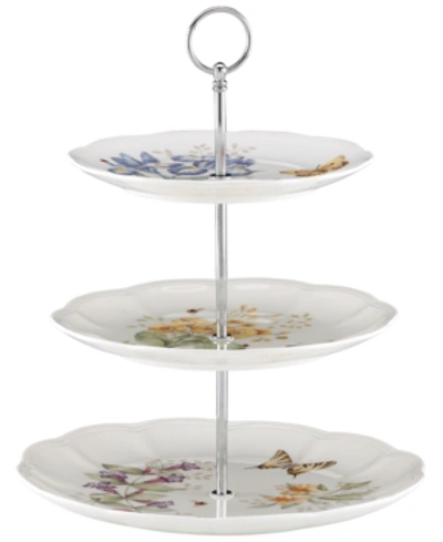 LENOX BUTTERFLY MEADOW 3 TIERED SERVER